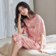 Sitio web oficial de Hongdou (HODO) [recomendado por la madre central] Pajama de bandera de la tienda Fangchuan para mujeres en verano, primavera y otoño algodón puro pantalones cortos de algodón corta de algodón Conjunto de ropa para el hogar YZT9854 M [recomendado 80-95 Jin [Jin equivale a 0.5 kg] ropa]
