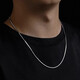 MZMZ platinum necklace men's and women's trendy simple accessories pt950 platinum clavicle chain for Valentine's Day and birthday for girlfriend Light luxury snake bone chain width 2mm chain length 60cm
