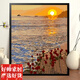 Clcey Digital Oil Painting DIY Blumenlandschaft Cartoon handbemalte Füllung handgefertigter DIY-Acrylölmalerei Dekoratives Malmal
