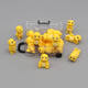 Hanoufei Mini Cartoon Little Milk Dragon Dragon светящиеся гаджет кукол украшения настольные игрушки и подарки для знаменитостей в Интернете