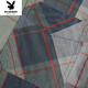 Playboy (Playboy) Sommer mittleren Alters und älteren Kurzärärmelen-Hemds Pure Cotton Lose Lose großer Daddys Plaid-Doppel-Taschenarbeit Top Tief Khaki 5009 5xl