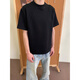 Fumile American Space Cotton Front Schulter kurzärmeliges T-Shirt Herren Sommer High-End-Gefühl schwer und hartes Reinigungsmittel halbärmelig oberstary reguläre XL empfohlen 120jin [Jin gleich 0,5 kg] bis 140jin [Jin gleich 0,5 kg]