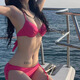 Lierui sexy slim bikini two-piece set for women's swimsuits, slim hot girls swimsuits, split vacation, hot springs, seaside, outdoor - swimsuit set [suggestions 80-120]
