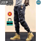 JEEP SPIRIT吉普品牌工装裤男新款春秋夏季运动纯棉束脚裤百搭山系休闲长裤子 卡其(夏款JP679) 28 85-100斤