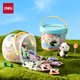Deli Panda 36 Farbe Ultra -Licht Ton Ton 4d Plastikine Farbtonspielzeug Kindergarten Student DIY Handgefertigte Barrel Kinder Schreibwaren Geburtstag Abschluss Geschenk Jungen und Mädchen