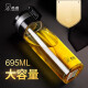 希诺（HEENOOR）玻璃杯单层加厚过滤泡茶杯子男女大容量便携水杯 6076 6076带茶网无礼品 695ml
