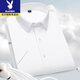 Playboy Quality Professional Working Short Sleeve Shirt Men's Summer Thin Lapel Half Sleeve Shirt Business Casual Half Sleeve Base Shirt DX6626 38