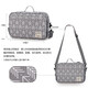 Aboutbaby diapers storage packaging diapers diapers diapers portable baby outing mother bag cart hanging bag Leopard print 28cm*17cm*43cm
