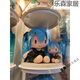 Hatsune Miku fufu storage display box display box plush doll transparent box dust-proof bucket white transparent storage box (suitable for 27-32cm silk