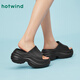 Heißluftdicke Frauen-Pantoffeln 2025 NEUER SOMME NEUER KLEINE OUTDER ERHÖGETE CLASSIGKEITS SANDAALS UNTIGE EIN-SHOT FLIP FLOPS 01 Schwarz (H62W25205) 36-37 s