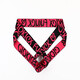 
Long night long QQny men's masculine male women's special self-pinning double teng underwear thong erotic lotus position FK black M European size (1.9-2.2 feet)