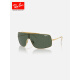 雷朋（Ray.Ban）RayBan雷朋太阳镜金属男女同款潮酷墨镜时尚一片式护目镜0RB3897 001/71金色镜框深绿色镜片36mm