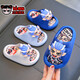 Aobing summer children's sandals for boys and girls, non-slip soft-soled Nezha indoor bathing beach sandals for older children, dark blue (upgraded environmentally friendly material) 12 34/35 size (shoe inner length 20CM, suitable for feet 19