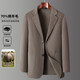 【绵羊毛呢大衣】西服外套男双面羊绒大衣西装休闲商务男装上衣 深灰 /G20653-1901 XL /180【推荐135-150斤】