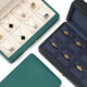 
Allied ring storage box Luxury simple black and green PU leather magnet necklace box Jewelry pendant storage box ED11303 ring box black
