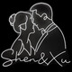 
Wedding acrylic glowing decorative lamp props glowing couple avatar newcomer silhouette letter background stage layout small trumpet 11 avatar white light 6172cm