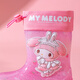 Botas de lluvia para niños Botas de lluvia para niñas Cartoon Anti-Slip impermeabilizan el jardín de infantes de 3-6 años de edad de 6 a 12 años de agua Pink Baby Pink-Melody-Edge 16 Longitud interior 15.5cm 24-25 Tamaños