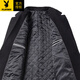 Playboy (PLAYBOY) autumn and winter cotton thickened men's woolen coat mid-length business casual coat windbreaker tops men's black 3XL