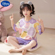 迪士尼（Disney）甜美可爱女童家居服套装优质棉少女款夏季短袖短裤甜美睡衣女孩 687莫代尔 130 童16码 建议身高130-140CM