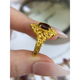 VAN OCEAN ANNORA Old Phoenix 999 gold pure gold gold-plated silver ring for women, fashionable zircon temperament, versatile live mouth finger ring-live mouth same style