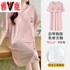 雅鹿棉质短袖睡衣女夏季薄款带胸垫甜美少女学生圆领夏天家居服 短//袖短//裤：B12241 3XL 女140-155斤】