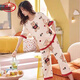 
Langsha pajamas for women in summer 2025 new short-sleeved suit loose spring and summer can be worn outside home clothes. Short-sleeved cropped pants 677 L Recommended 98-115Jin [Jin equals 0.5 kg]