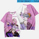 Jiaojing Benghua 3T-shirt, été à manches courtes et une tendance imprimée en 3D de marque conjointe pour les élèves primaires et secondaires et les adolescents Eden TXU4877, une taille, les enfants 130, adaptés au poids 40-50 Jin [Jin est égal à 0,5 kg]