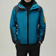 
Classic car three-in-one jacket men's autumn and winter outdoor sports mountaineering casual fashion men's hooded jacket trendy suit GP9902 gray 2XL