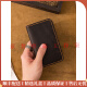 GOLFERY light luxury brand men's card bag men's handmade wax thread sewn genuine leather certificate bank card storage card cover card clip brown 6 card digits