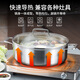 Momscook stainless steel hot pot 304 hot pot double-eared double bottom gas induction cooker universal 26x9.5cm hot pot (XR2609) 26cm