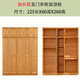 Fully solid wood pine wood swing door log wardrobe 1.35 two three four five door children's bedroom 1.8 meters home use 5 door wardrobe extended ceiling cabinet 22560260