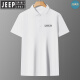 JEEP SPIRIT高端冰丝速干polo衫工作服定制印logo字工衣订制夏季短袖工装t恤 藏蓝色-BS3882 S x 短.袖