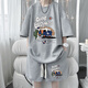 Kaduton Junior High School Student Sports Sports Sports Summer Waffle de verano para hombres Camiseta de manga corta Marca de martillo de seda de hielo set 831 White Set XL 130-150Jin [Jin iguala 0.5 kg] portátil
