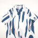 
Short-sleeved shirt men summer striped short-sleeved shirt men casual loose large-sleeved trendy floral shirt jacket square plaid [Storm 673] 2XL