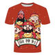 La nueva serie de ropa de verano de Guan Chen God of Wealth Distins D Impresas D Slim Funny Camisetas Funny Mass's Faily Men's y mujer TXC TXC2691 1103045Jin para niños [Jin equivale a 0.5 kg] tamaño universal