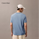 Calvin KleinJeans25春夏新款男士休闲潮流ck字母印花净色纯棉短袖T恤4RB854G
