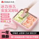 志高（CHIGO）炒酸奶机 炒冰机儿童DIY制冰机器家用自制炒奶冰 炒冰板 炒冰激凌网红炒冰盘神器 椰奶白 小号【23*18CM】304食品级 送冰铲