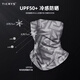 TICRYS outdoor magic headscarf men summer windproof ice silk sun protection mask women full face fishing neck cover mountaineering and cycling face towel [5A grade antibacterial]#828-Sweet taro purple