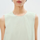 
LESS [same style in the mall] 2025 summer new round neck vest skirt sleeveless long dress 2P4G11730 374 green lift L