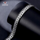Aido Diamond Platinum Bracelet Men's pt950 Platinum Solid Three Horsewhips Show Domineering Thick Bracelet, Ready Stock, Weight 77.40g, Length 20cm, Thickness About 9.5mm