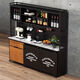 
Dingzhou Iron Art Retro Side Cabinet Industrial Style Tea Cabinet Living Room Storage Cabinet Kitchen Side Cabinet Storage Cabinet Durable and Practical: 80*40*183 Countertop Solid Wood