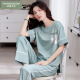 Caiyun Kali Pajamas para mujeres en verano 2025 Nueva ropa delgada del hogar de alas cortas pantalones de manga corta Trajes casuales 7374 L [recomendado 100-120 Jin [Jin iguala 0.5 kg]]]