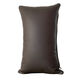 Coupure de canapé en cuir à bande longue Coussin haut de gamme Special Office de la taille de couleur unie de couleur unie simple simple Coussiér en cuir café D671 # (Doublage double face) 55x32cm (couvercle en cuir + noyau d'oreiller)