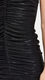 NORMA KAMALI Women's Strapless Smocked Dress to Knee Black Large