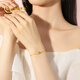 CHINA GOLD Small Goldfish Koi Gold Bracelet Pure Gold Bracelet High School Entrance Examination Birthday Gift for Girlfriend and Wife Gold Weight Approximately 1.7g Pure Gold Bracelet