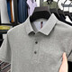 Lilang 95 Coton Fine Perles et Polo Floor Polo pour hommes en été Nouvelle Fashion Marque Couleur solide d'âge moyen Business Casual Men Men COST