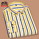 Classic Car Longärmedose Hemd für Männer 2025 Frühling Neues Anti-Falten-freies Business Casual Striped Shirt für Männer Eyc2101 11xl 3890-110jin [Jin ist gleich 0,5 kg]