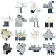 Adecuado para la válvula de entrada de agua de la lavadora completamente automática FCD90/180/270/360A Válvula solenoide Pulsador Druming Accesorios de cabecera simple y doble FCD270A