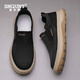 Snguny Light Light Luxury Brand Casual Shoes Men's 2025 Spring and Summer New Canvas Shoes Being Men's Boldable Spare Shoes One-Foot Foot Cover 41 (255 mm)