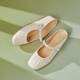 Tianmeiyi Mules shoes with height-enhancing women's sandals mall same French bag-toe half slippers 2025 summer BK841BH5 beige (sheepskin) recommended to take a larger size 37
